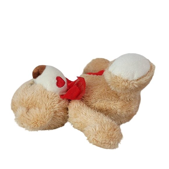 2/$15 Valentine's Day Hug Me Classic Bear Plush Brown 7" Embroider Heart Smiling - Picture 5 of 10